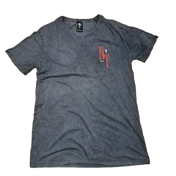 No Tomorrow NTMRW Faded Black Casual T Shirt Mens Size L, Made in Australia - Picture 2 of 10